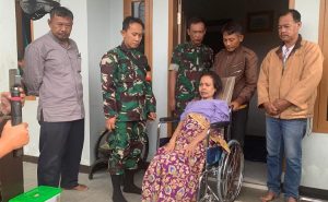 Baznas Bareng Kodim 0610/ Sumedang Berikan Bantuan Kursi Roda bagi Warga Jatihurip